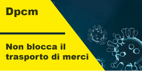 ﻿IL DPCM NON BLOCCA IL TRASPORTO MERCI